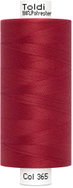 Gütermann Šicí nit Toldi 100 % PES 1000 m, červená - Sewing Thread