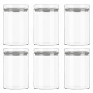 Classbach VD 4031 Set 6 sklenných dóz na potraviny 3 × 600 ml, 3 × 1000 ml - Food Container Set