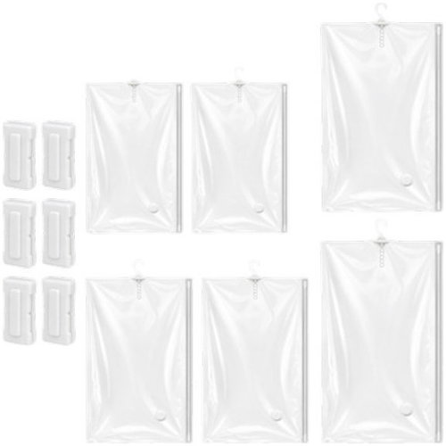 Ruhhy 27850 Sada závěsných vakuových pytlů na oblečení s háčkem, 6 ks - Vacuum Bag - Main image