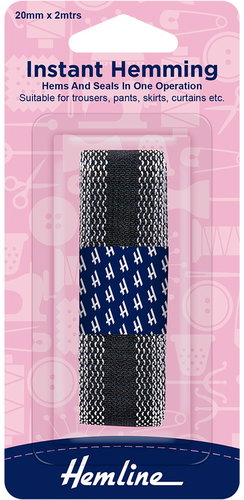 Hemline Iron-On Hemming Tape for No-Sew Garment Shortening, Black - Sewing Machine Accessory - Main image