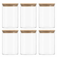 Classbach VD 4030 set 6 skleněných dóz 3 × 600 ml, 3 × 1000 ml - Food Container Set