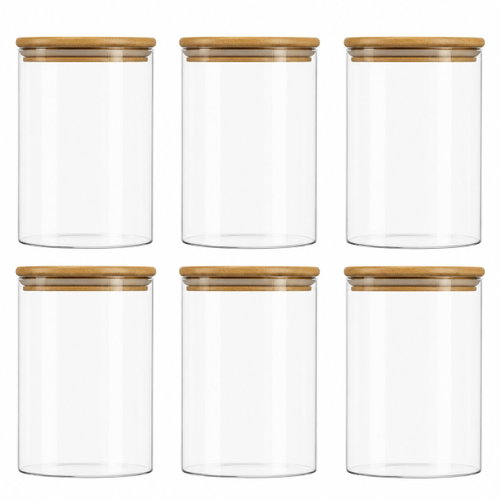 Classbach VD 4029 set 6 skleněných dóz 3 × 600 ml, 3 × 1000 ml - Food Container Set - Main image