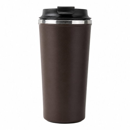 Verk 07545 Anti-Spill Suction Thermal Mug 500ml, Brown - Thermal Mug - Main image