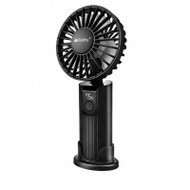 Ruhhy 27781 Mini ruční ventilátor s LED displejem, USB-C, 2400 mAh, černý - Fan