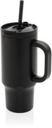 XD Design Nerezový termohrnek s brčkem 480 ml, černý - Thermal Mug