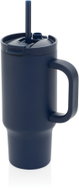 XD Design Nerezový termohrnek s brčkem 480 ml, modrý - Thermal Mug