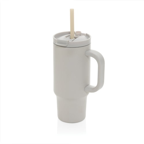 XD Design Nerezový termohrnek s brčkem 480 ml, béžový - Thermal Mug - Main image