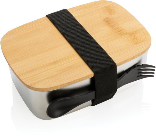 XD Design Stainless Steel Lunch Box 900ml, Silver - Lunch Box - Main image