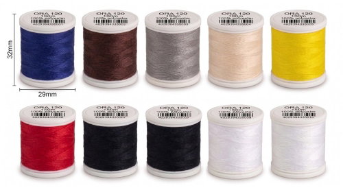 Gütermann Sewing Thread Set 10pcs × 150m Ora, mixed colours, in a tin box - Sewing Thread - Main image