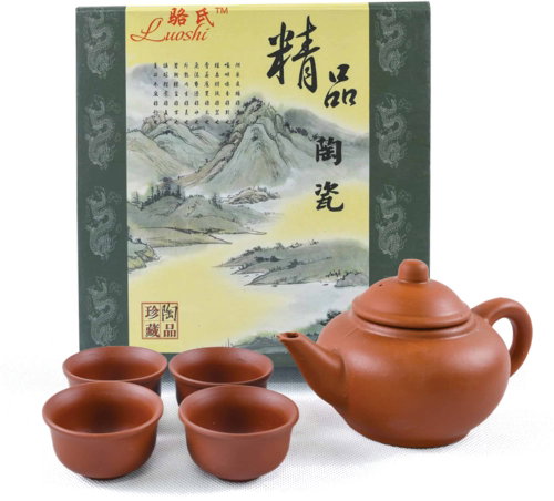 Empt Traditional Terracotta Tea Set in Gift Packaging - for 4 people - Tea Set - Main image
