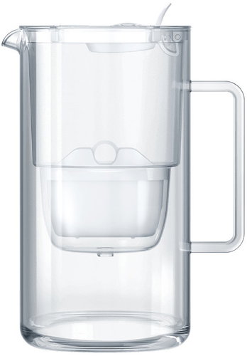 Aquaphor Glass Filter Jug, White - Filter Kettle - Main image