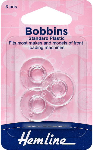 Hemline Universal Bobbins for Singer Pfaff Sewing Machines, Height 11.5mm, 3pcs - Sewing Machine Accessory - Main image