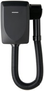Bremmer Vello Nástěnný vysoušeč vlasů pro hotely, fitness a wellness, 1000 W, černý - Hair Dryer