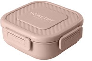 Verk 07327 Svačinový box s přihrádkami a příborem 1300 ml, růžový - Lunch Box