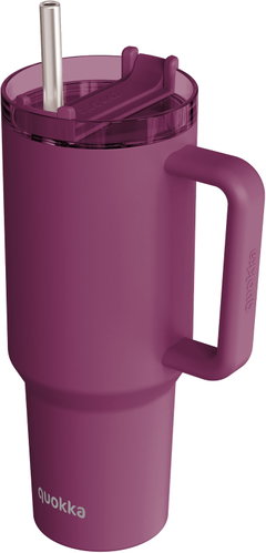 Quokka Stream s brčkem 1200 ml Burgundy - Thermal Mug - Main image