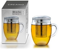 Creano All-in-One sklenice na čaj se sítkem z nerezu 400 ml - Tea Kettle