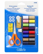 Hemline Sada šicích potřeb, 16 nití, nůžky a šicí příslušenství - Sewing kit