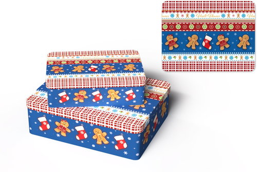 FLEXIO Christmas Tins 3in1 Gingerbread - Storage Jar - Main image