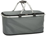 KIK KX3265 Nákupní, piknikový košík termo, šedý - Picnic Basket