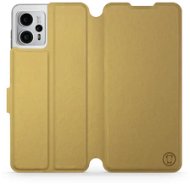 Mobiwear Flip pro Motorola Moto G23 - Gold&Gray - Phone Cover