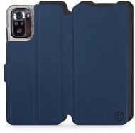 Mobiwear Soft Touch flip pro Xiaomi Poco M5s Modré & Černé - Phone Case
