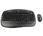 Logitech Cordless Desktop EX 100 CZ PS/2 černý (black) - rádiová klávesnice + optická rádiová myš - -