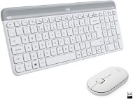 Set klávesnice a myši Logitech Slim Wireless Combo MK470, bílá - US - Set klávesnice a myši
