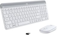 Logitech Slim Wireless Combo MK470, bílá - DE - Set klávesnice a myši