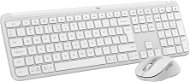 Logitech MK950 White, US INTL - Set klávesnice a myši