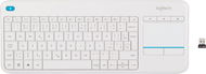 Logitech Wireless Touch Keyboard K400 Plus CZ white - Keyboard