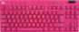 Herná klávesnica Logitech G PRO X TKL Lightspeed Tactile, rose - Herní klávesnice