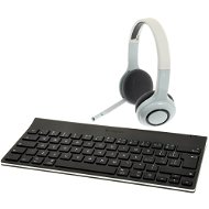 Logitech Keyboard Case pro iPad2+Wireless Headset  - Set