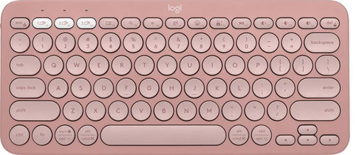 Logitech Pebble Keyboard 2 K380s, Rose - US INTL - Tastatur - Hauptbild