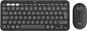 Billentyűzet+egér szett Logitech Pebble 2 Combo MK380s, Graphite - US INTL - Set klávesnice a myši