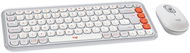 Logitech Pop Icon Combo, Off-white - US INTL - Set klávesnice a myši