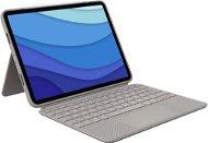 Logitech Combo Touch für iPad Pro 11“ (1., 2. und 3. Generation), sandfarben - UK - Hülle für Tablet mit Tastatur