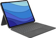 Logitech Combo Touch na iPad Pro 12.9" (5. generace), sivá – US INTL - Puzdro na tablet s klávesnicou