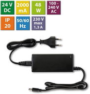 Napájací zdroj McLED Napájací adaptér 48 W, DC24 V/2 A, IP20, čierny plast, s vidlicou - Napájecí zdroj