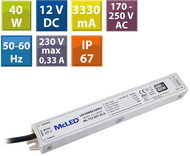 McLED Power supply 40W, DC12V/3,33A, IP67, aluminium - Power Supply