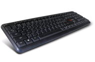 Keyboard C-TECH KB-102 USB slim black - Klávesnice