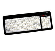 Klávesnice C-TECH HOME KB-9845 černá (black) podsvícená, CZ/SK, PS/2 - Keyboard