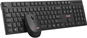 C-TECH WLKMC-03, bezdrátový set, černý, USB - CZ/SK - Set klávesnice a myši