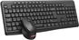 C-TECH WLKMC-04, bezdrátový set, černý, USB - CZ/SK - Set klávesnice a myši