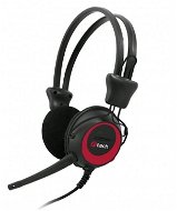 C-TECH MHS-02 fekete-piros - Fej-/fülhallgató