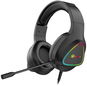 C-TECH Midas GHS-17BK, RGB, černá - Herní sluchátka