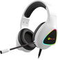 C-TECH Midas GHS-17W, RGB, bílá - Herní sluchátka