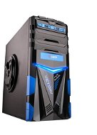 C-TECH ARES čierno-modrá - PC skrinka
