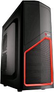 C-TECH LADON čierno-červená - PC skrinka