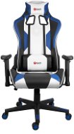 C-TECH GAMING PHOBOS V2 (GCH-02B), Black-white-blue - Gaming Chair