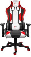 C-TECH GAMING PHOBOS V2 (GCH-02R), Black-white-red - Gaming Chair